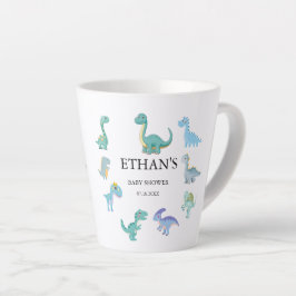 Stylish Dinosaur Baby Shower White Milchtasse