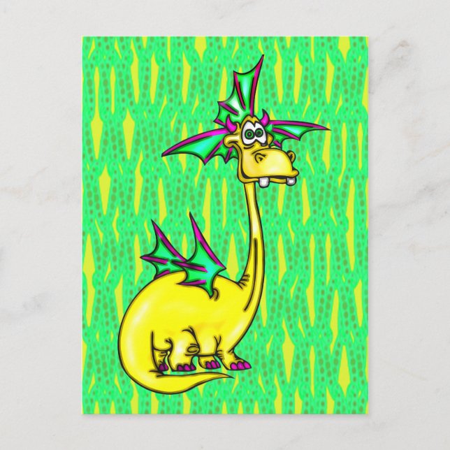 Stylish Dragon Postkarte (Vorderseite)