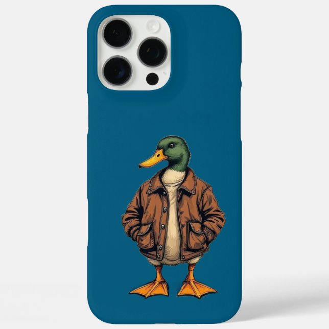 Stylish Duck iPhone 16 Pro Max Case - Einzigartige (Rückseite)