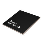 Stylish Editable Retro Modern Name (oder anderer T Fliese<br><div class="desc">Modernes,  individualisierbares Design mit einem Namen oder einem anderen Text.</div>