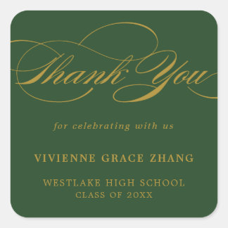 STYLISH ELEGANT SCRIPT DANK IHNEN STICKER