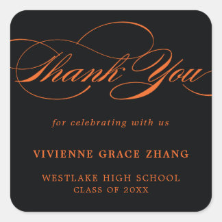 STYLISH ELEGANT SCRIPT DANK IHNEN STICKER