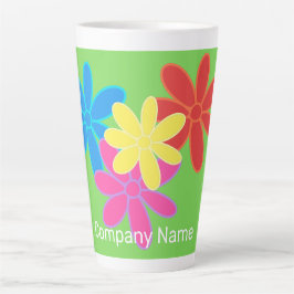 STYLISH FARBBIGER PATTERNAME FÜR ABSTRAKTE BLUME MILCHTASSE