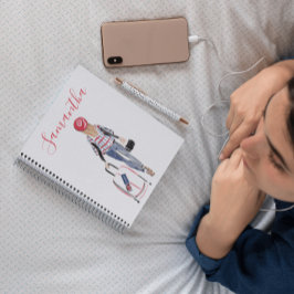 Stylish Fashion London Suitcase Custom Journal Notizbuch