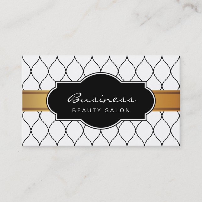 Stylish Fishnet Lace Beauté Salon Rendez-vous (Devant)