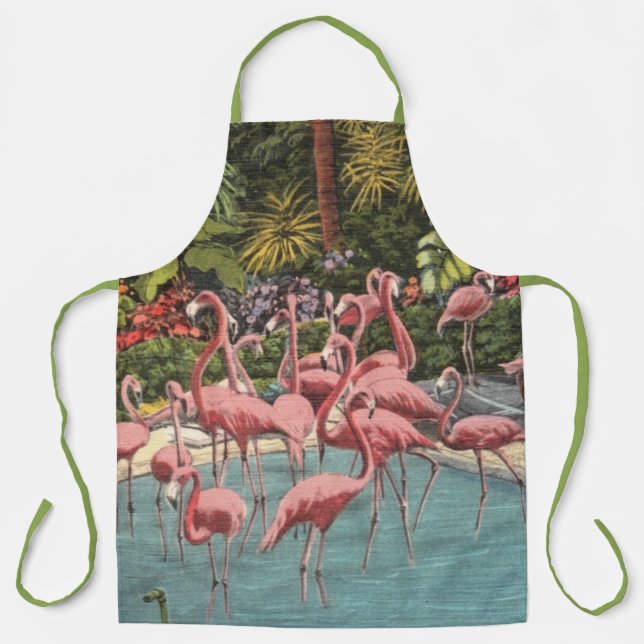 Stylish Flamingos Schürze (Vorderseite)