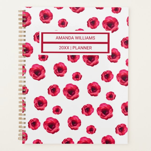 Stylish Floral Cream Red Roses Pattern Name 2026 (Devant)