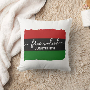Stylish FREE INDEED Pan African JUNETEENTH Kissen