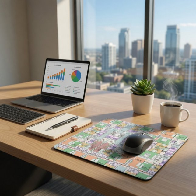 Stylish & Functional Blueprint Mousepad (Von Creator hochgeladen)