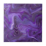 Stylish Funky Groovy Lila Curves Marble 2-6 Fliese<br><div class="desc">Sie wollen ein wenig anders und originell sein? Diese moderne funky groovy lila Marmornachahmung kurvt die Wandfliesen der Keramik ab und ist genau das, was Sie brauchen. Erhältlich in zwei Größen von 4, 25 x 4, 25 und 6 x 6 Zoll. Bitte beachten Sie, dass es sich um einen Flachdruck...</div>