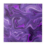 Stylish Funky Groovy Lila Curves Marble 3-6 Fliese<br><div class="desc">Sie wollen ein wenig anders und originell sein? Diese moderne funky groovy lila Marmornachahmung kurvt die Wandfliesen der Keramik ab und ist genau das, was Sie brauchen. Erhältlich in zwei Größen von 4, 25 x 4, 25 und 6 x 6 Zoll. Bitte beachten Sie, dass es sich um einen Flachdruck...</div>