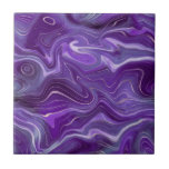Stylish Funky Groovy Lila Curves Marble 4-6 Fliese<br><div class="desc">Sie wollen ein wenig anders und originell sein? Diese moderne funky groovy lila Marmornachahmung kurvt die Wandfliesen der Keramik ab und ist genau das, was Sie brauchen. Erhältlich in zwei Größen von 4, 25 x 4, 25 und 6 x 6 Zoll. Bitte beachten Sie, dass es sich um einen Flachdruck...</div>