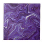 Stylish Funky Groovy Lila Curves Marble 5-6 Fliese<br><div class="desc">Sie wollen ein wenig anders und originell sein? Diese moderne funky groovy lila Marmornachahmung kurvt die Wandfliesen der Keramik ab und ist genau das, was Sie brauchen. Erhältlich in zwei Größen von 4, 25 x 4, 25 und 6 x 6 Zoll. Bitte beachten Sie, dass es sich um einen Flachdruck...</div>