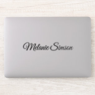 Stylish gehört zu Name Script Handwriting Laptop Aufkleber
