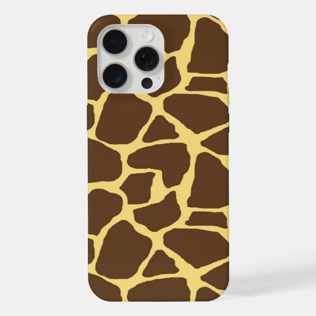 Stylish Giraffe Print iPhone 15 Pro Max Hülle (Rückseite)
