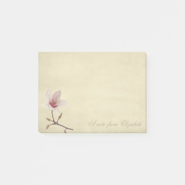 Stylish Girly, Magnolia Post-it Klebezettel (Vorderseite)