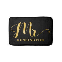 Stylish Gold Foil Typografie Mr New Husband