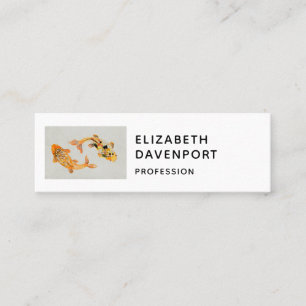 Stylish Gold Koi Fish Mini Visitenkarte