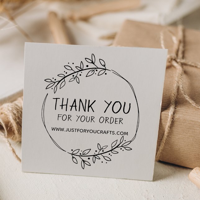 Stylish Greenery Vielen Dank für Ihre Bestellung Gummistempel (Stylish Greenery Thank You For Your Order Rubber Stamp)