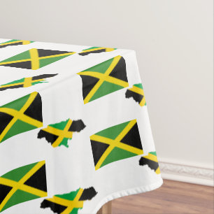Stylish JAMAICAN MAP   Jamaica-Flagge Tischdecke