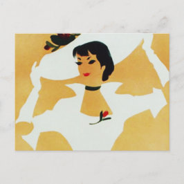 Stylish Lady Postkarte