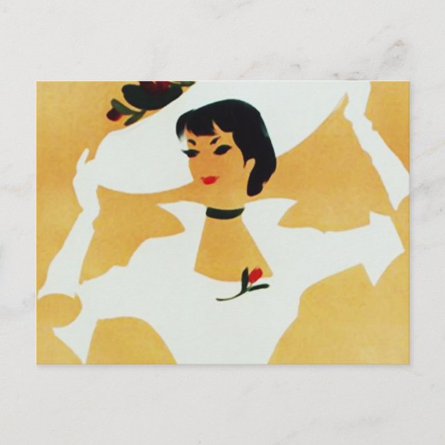 Stylish Lady Postkarte (Vorderseite)