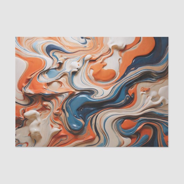 Stylish Liquid Marble Seidenpapier (Vorderseite)