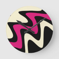 Stylish Magenta Beige Black