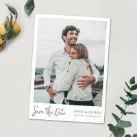 Stylish Magnetic Save the Dates with Modern Script