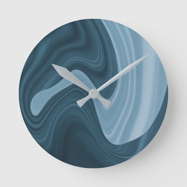Stylish Marble Pattern  Runde Wanduhr (Vorderseite)
