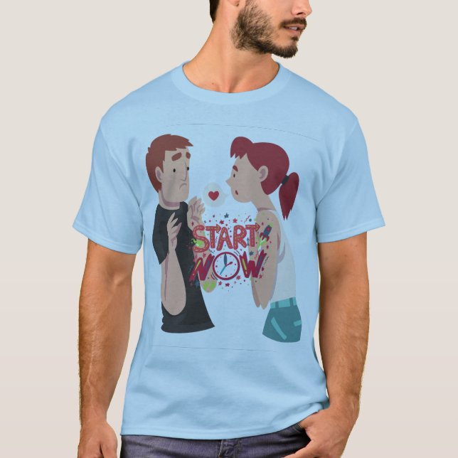 Stylish Men's Liebe Statement T - Shirt - Trendy u (Vorderseite)