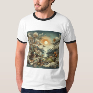 "Stylish Men's Printed T-Shirt - Bold Design, Comf
