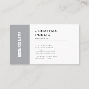 Stylish Minimalist Design Trendy Company schlicht Visitenkarte