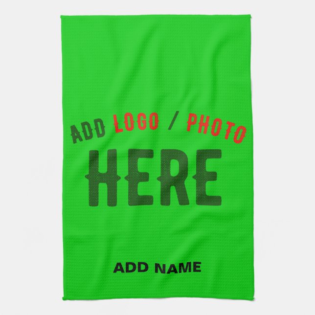 STYLISH MODERN CUSTOM LIME GREEN VERIFIED BRANDED GESCHIRRTUCH (Vertikal)