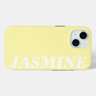 STYLISH MODERN CUSTOM NAME SOLID CREAM COLOUR Case-Mate iPhone HÜLLE