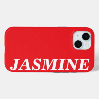 STYLISH MODERN CUSTOM NAME SOLID RED COLOUR Case-Mate iPhone HÜLLE