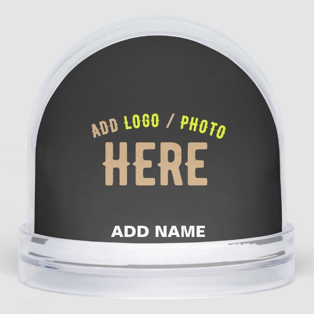 STYLISH MODERN CUSTOMIZABLE BLACK VERIFIED BRANDED SCHNEEKUGELN (Vorderseite)