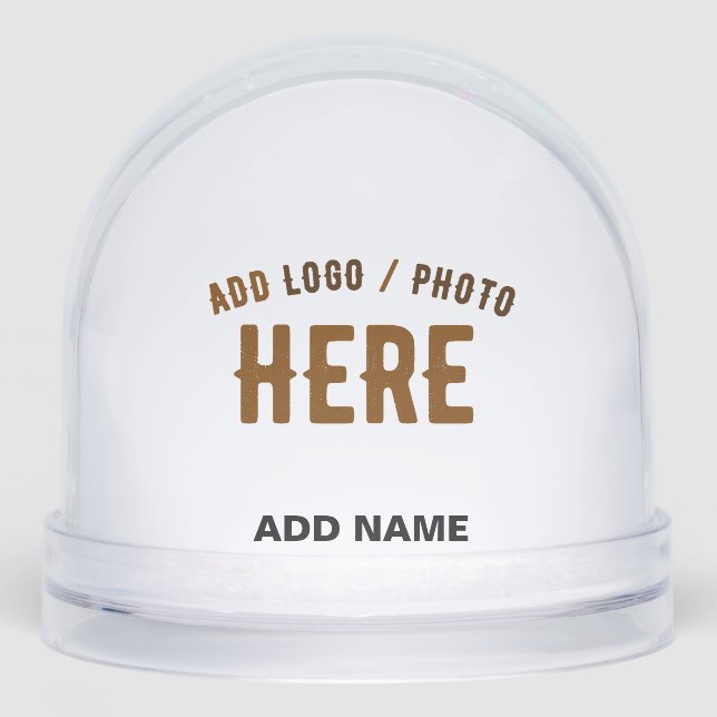 STYLISH MODERN CUSTOMIZABLE CLEAR VERIFIED BRANDED SCHNEEKUGELN (Vorderseite)
