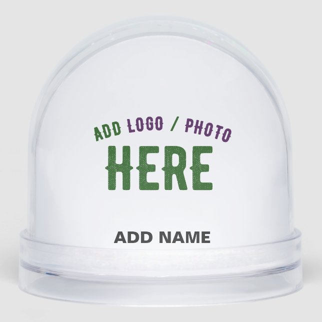 STYLISH MODERN CUSTOMIZABLE CLEAR VERIFIED BRANDED SCHNEEKUGELN (Vorderseite)