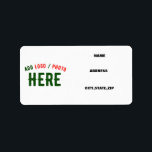 STYLISH MODERN CUSTOMIZABLE WHITE VERIFIED BRANDED ADRESSAUFKLEBER<br><div class="desc">THIS IS A DESIGN FITTING FOR EVERYONE.YOU CAN CHANGE, RESIZE OR ADD LOGO, PHOTO, TEXT AND COLOURS THE WAY YOU LIKE.THANK YOU.</div>