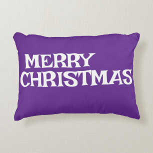 STYLISH MODERN ELEGANT MERRY CHRISTMAS DARK LILA DEKOKISSEN