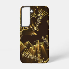 Stylish Modern Golden Notes Samsung Galaxy Hülle