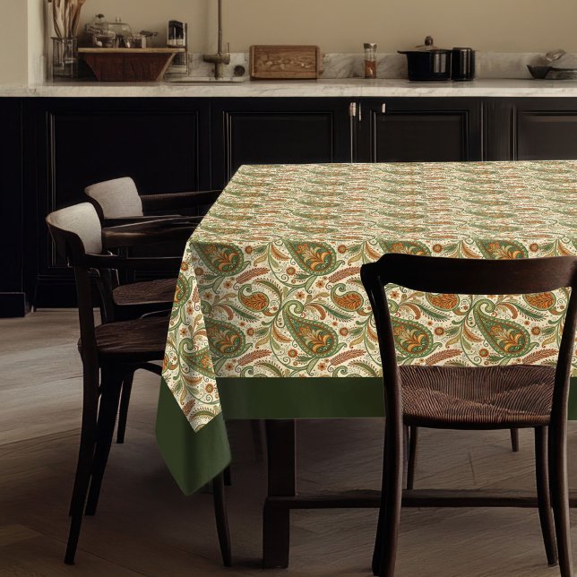 Stylish Paisley Tablecloth - Earthy Boho Decor Tischdecke (Stylish Paisley Tablecloth – Earthy Boho Decor)