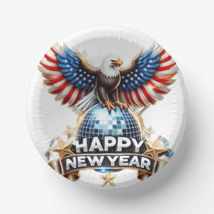 "Stylish Paper Bowls for New Year Celebrations" Pappteller