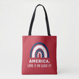 Stylish Patriotic American Rainbow USA 4. Juli Tasche