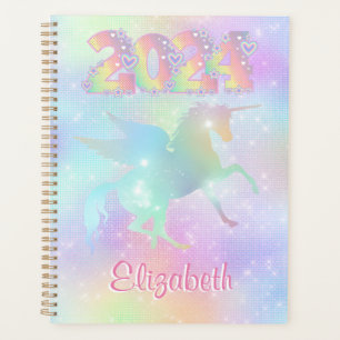 Stylish Pink Rainbow unicorn Parties scintillant 2
