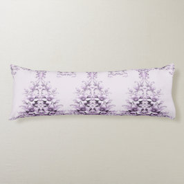Stylish Purple Flowers Body Pillow Seitenschläferkissen