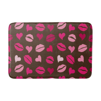 Stylish Red Heart Love Gift for Valentine’s Day Badematte
