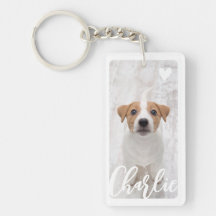 Stylish Simple Modern Dog Lover Herz 2 Foto