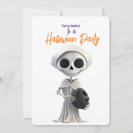 STYLISH SKELETON HALLOWEEN-PARTY EINLADUNG